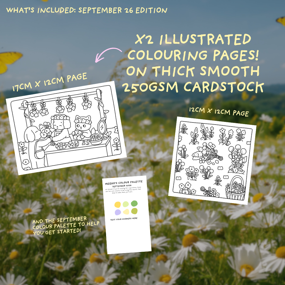THE MEEKO & FRIENDS CLUB | A MONTHLY COLOURING CLUB