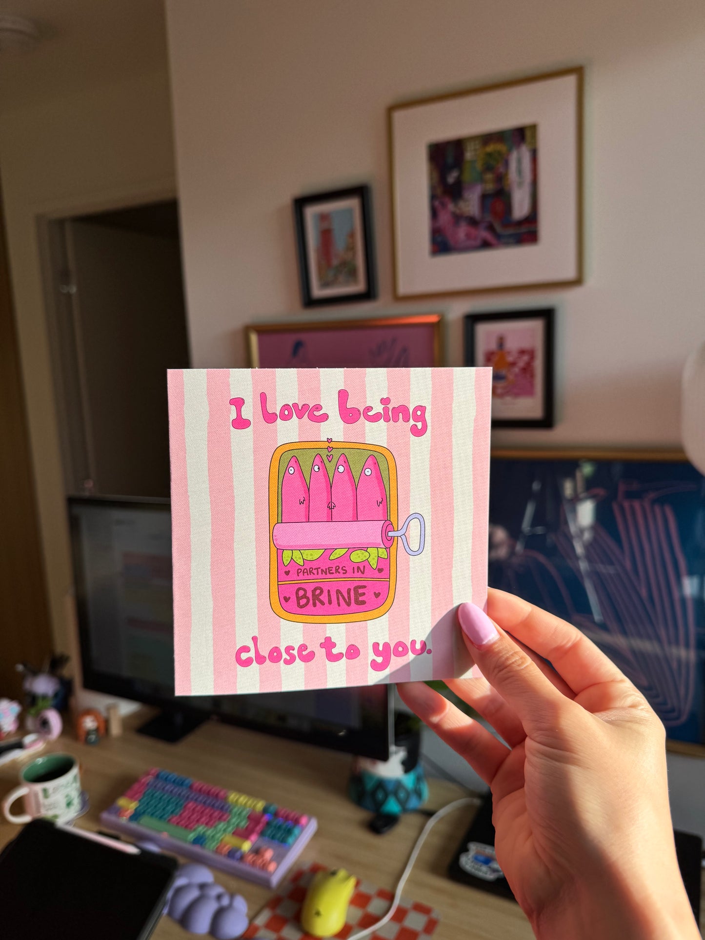 'I LOVE BEING CLOSE TO YOU' CARD