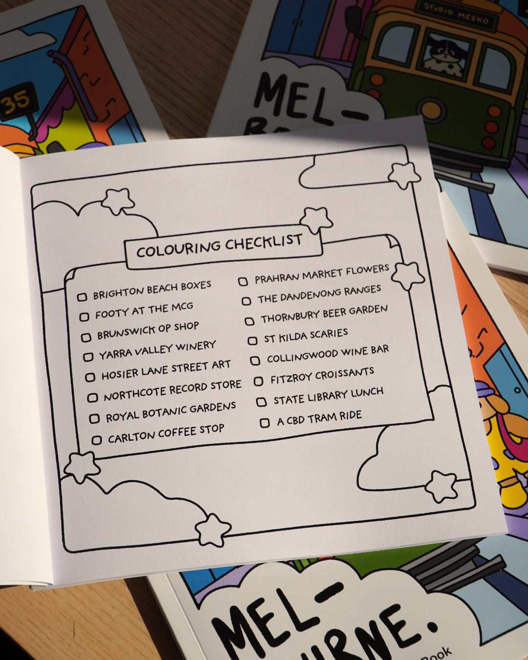 MELBOURNE COLOURING BOOK