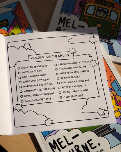 MELBOURNE COLOURING BOOK